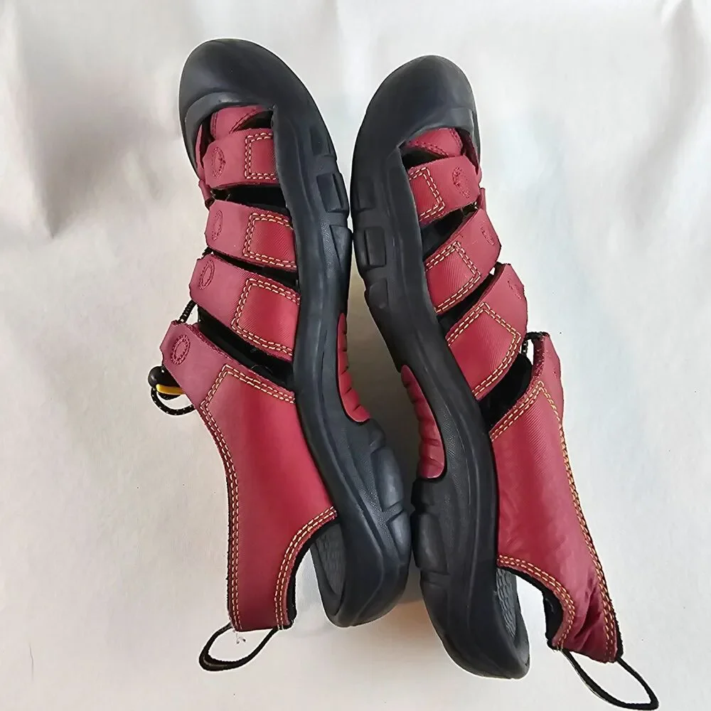 KEEN Newport H2 Womens Approx Sz 9 Red Waterproof Sport Hiking Sandals Outdoor - Picture 6 of 12
